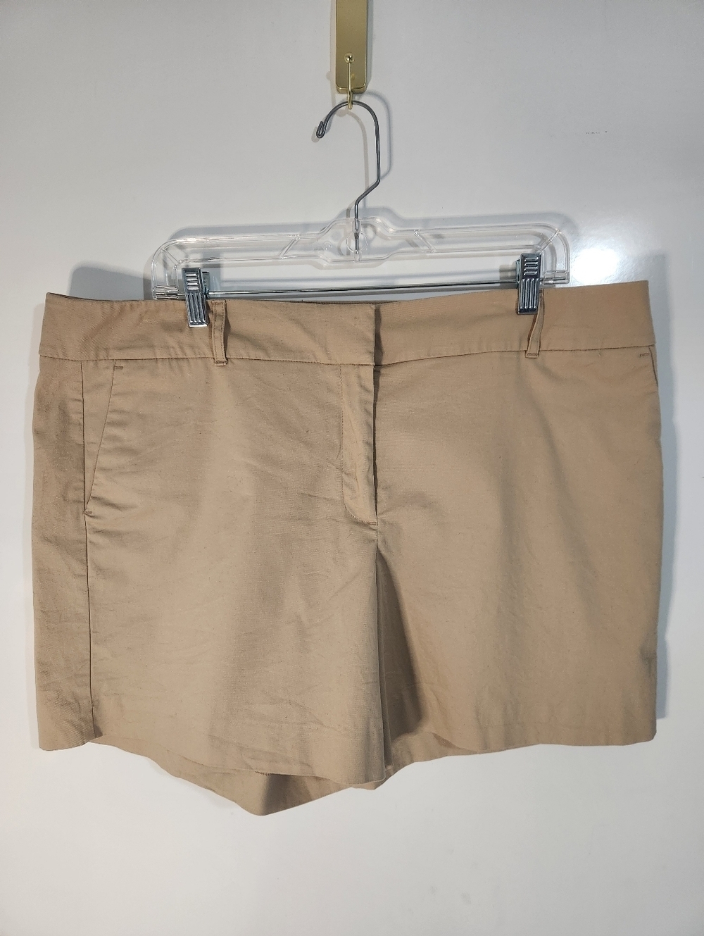 Ann Taylor Beige Tailored Shorts, Size 16